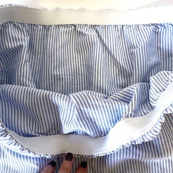 Djerf Avenue Blue and White Striped Tube Top - Picture 10 of 15